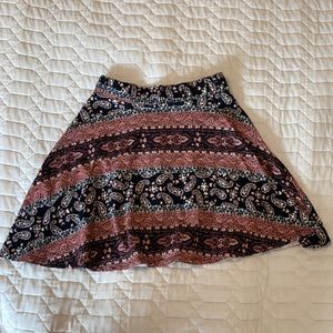 Retro flowy short skirt 💗